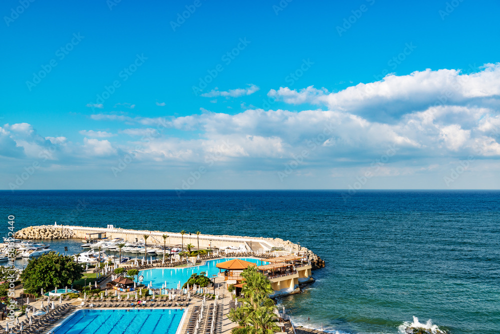 Resort Hotel at Raouche in Beirut, Lebanon. 
