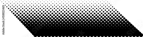 Halftone pattern. Background with dots, circles. Black and white vector illustration