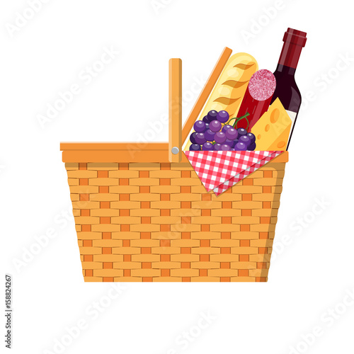 WIcker picnic basket