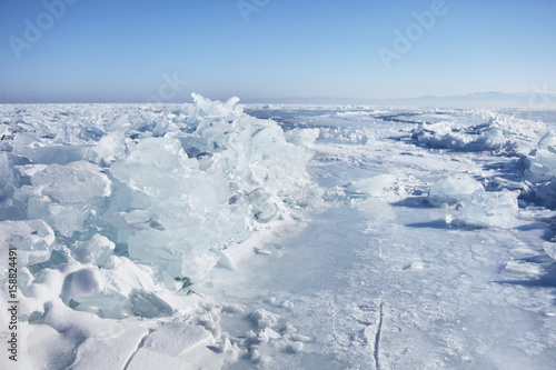 Wallpaper Mural Winter landscape of Lake Baikal, ice floes Torontodigital.ca