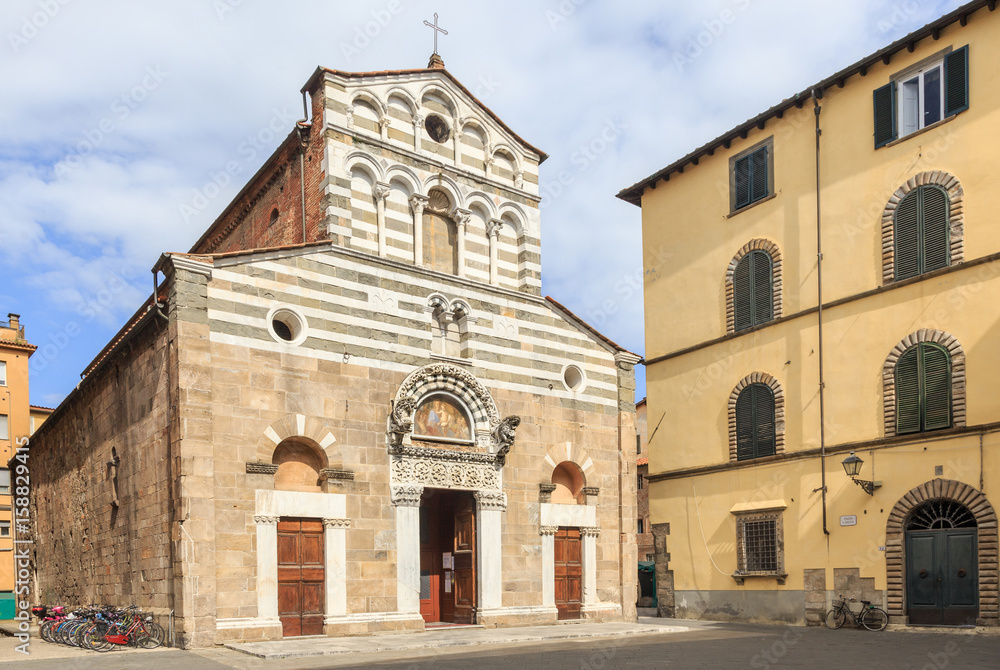 San Giusto church in Lucca Tuscany. Built over a pre-existing church, it dates to 12th century