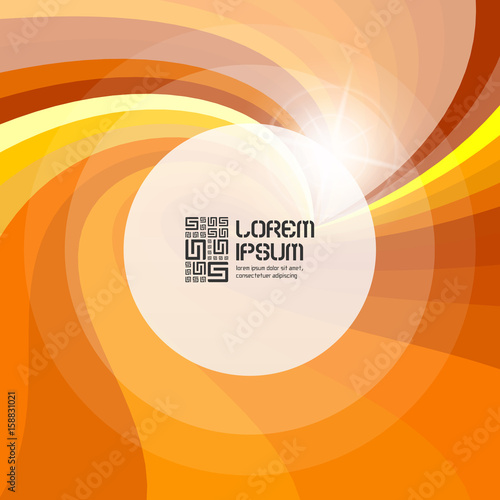 Abstract swirl background. Vector illustration with place for text.