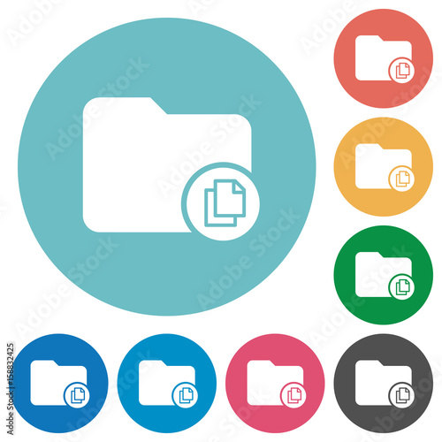 Copy directory flat round icons