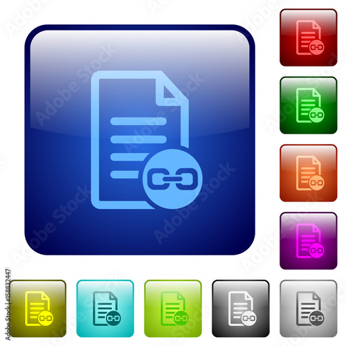 Document attachment color square buttons