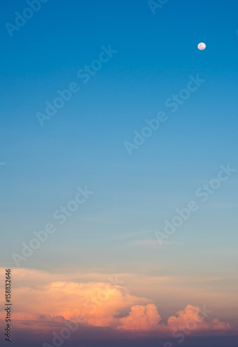 Wallpaper Mural Pink clouds and sunset sky over sea Torontodigital.ca