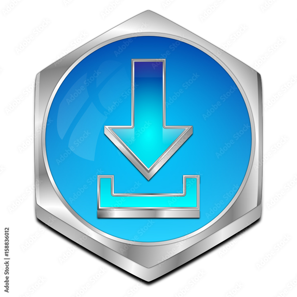 Download button - 3D illustration Download button - 3D illustration