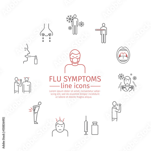 Flu Symptoms. Influenza.