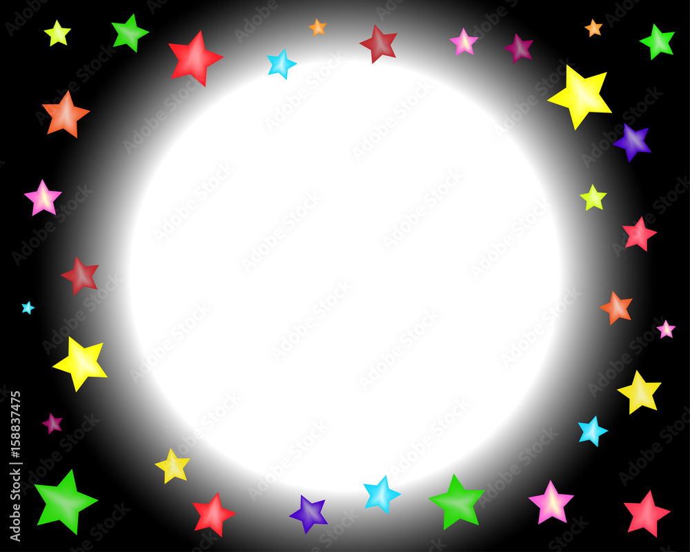 Bunter Sternenrahmen
