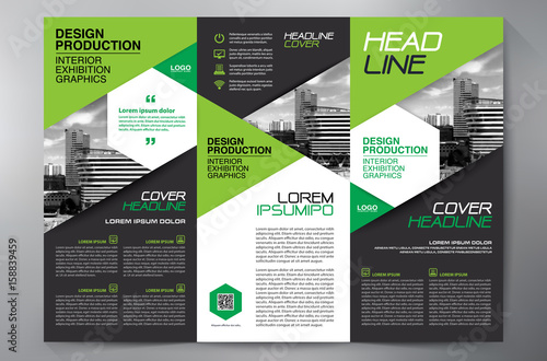 Brochure 3 fold flyer design a4 template.