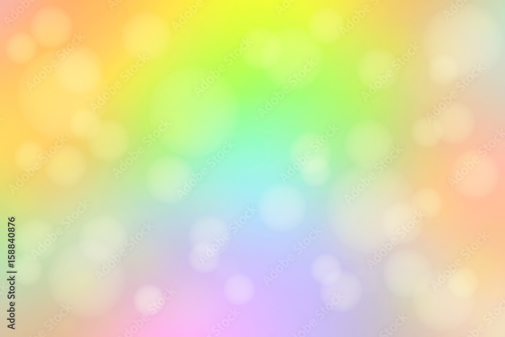 Light rainbow abstract with bokeh lights blurred background Light rainbow abstract with bokeh lights blurred background