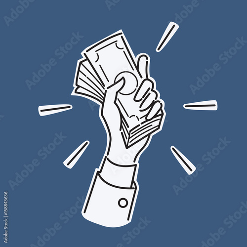 Hand with money