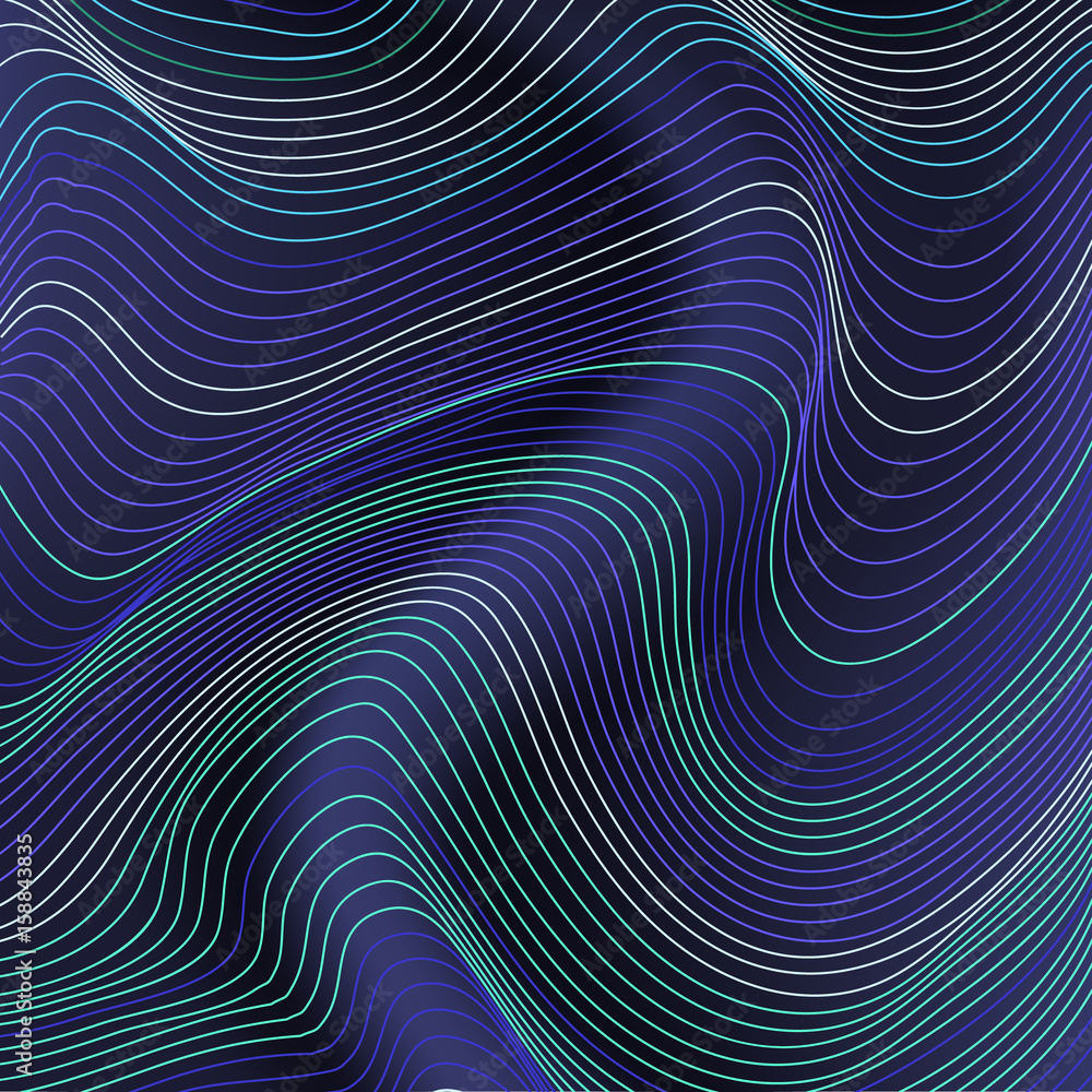 Abstract waves textile imitation background square composition. Abstract waves textile imitation background square composition.