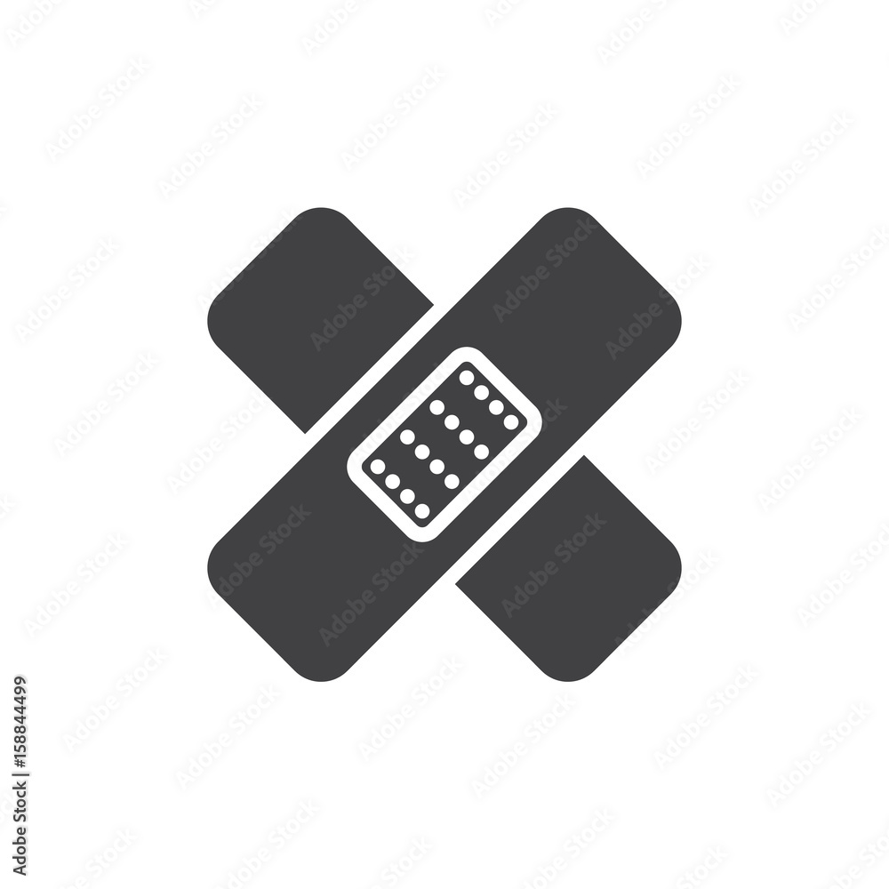 Band aid icon vector, filled flat sign, solid pictogram isolated on white. Symbol, logo illustration. Pixel perfect Band aid icon vector, filled flat sign, solid pictogram isolated on white. Symbol, logo illustration. Pixel perfect