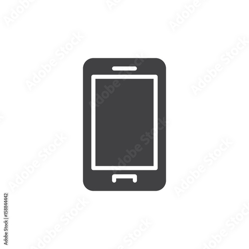 Smartphone icon vector, filled flat sign, solid pictogram isolated on white. Symbol, logo illustration. Pixel perfect