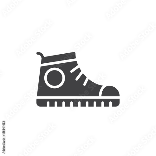 Sport shoe, Sneakers icon vector, filled flat sign, solid pictogram isolated on white. Symbol, logo illustration. Pixel perfect