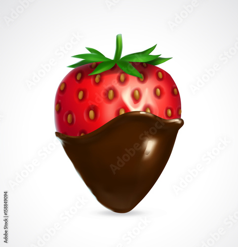 Strawberry dipped in chocolate