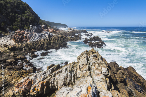 Hiking trail on coast of Tsitsikamma National Park, South Africa