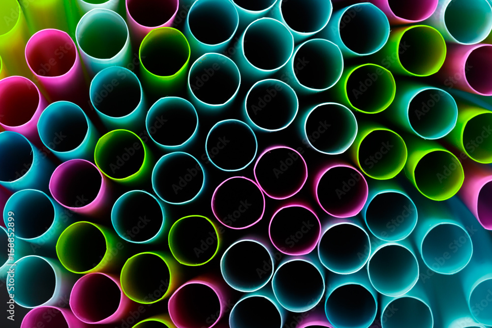 Colorful drinking straws Colorful drinking straws