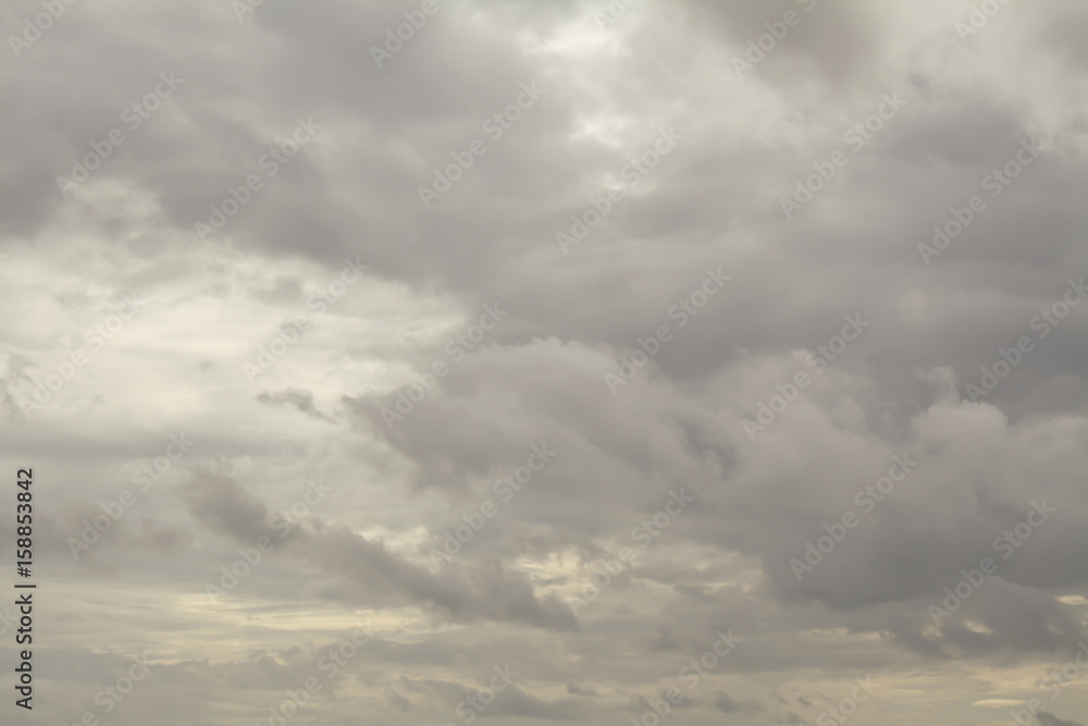 Rain clouds on the sky, Dark cloud, rain cloud, stormy before rain. Dramatic cloudscape