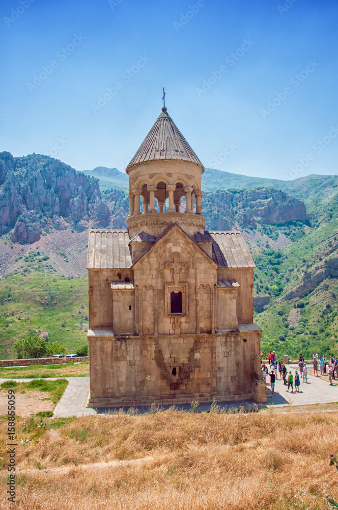 Monastery Noravank, the city of Yeghegnadzor, Armenia. Gorge of the Arpa River. Mountain View.