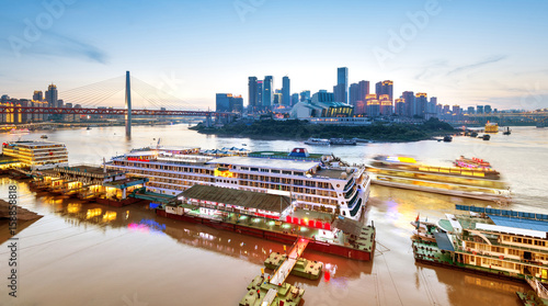 Bild auf Leinwand China Chongqing City Lights