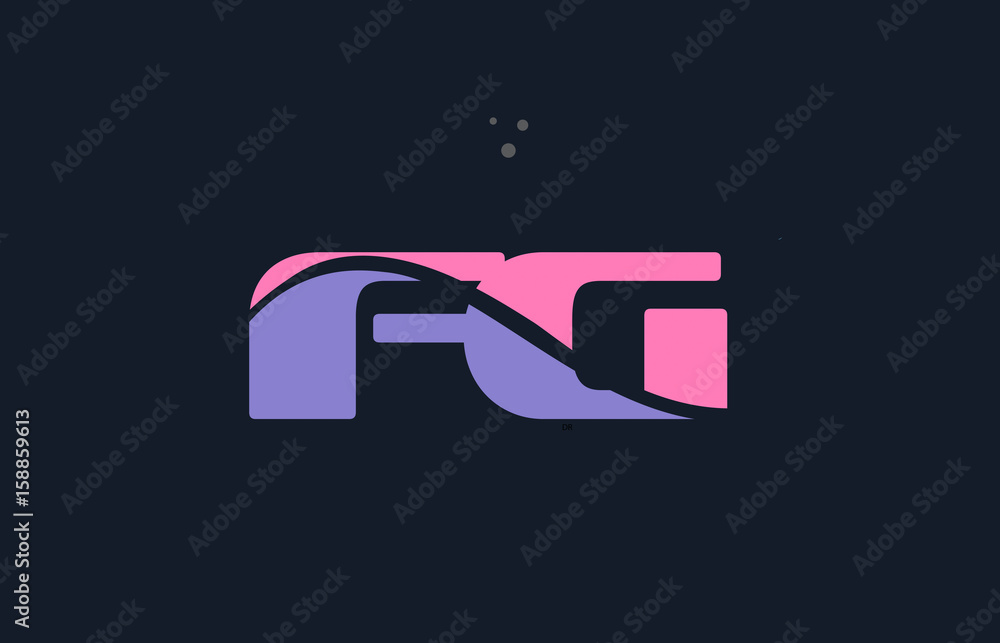 fg f g pink blue alphabet letter logo dots icon template vector fg f g pink blue alphabet letter logo dots icon template vector