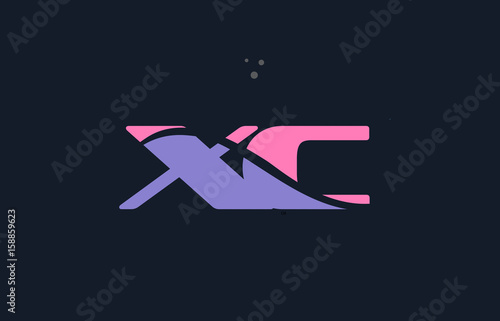 Free Download xc x c pink blue alphabet letter logo dots icon template vector - GFXLoad