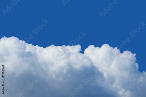 Blue sky covered with clouds. Suitable for backgrounds