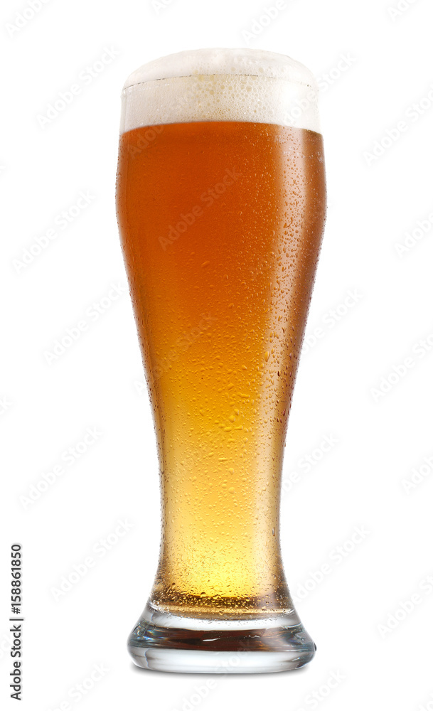 glass of beer isolated on white background glass of beer isolated on white background