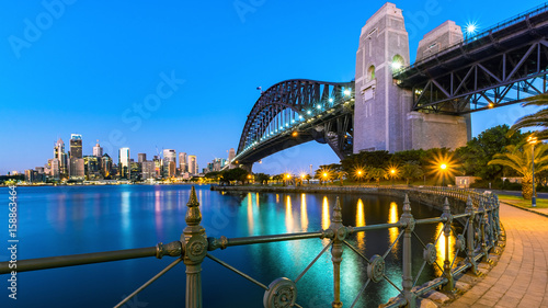 Sydney Harbour bridge at sunrise