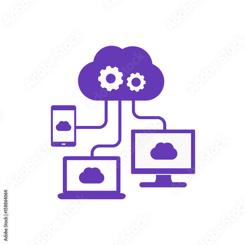 cloud computing technologies icon