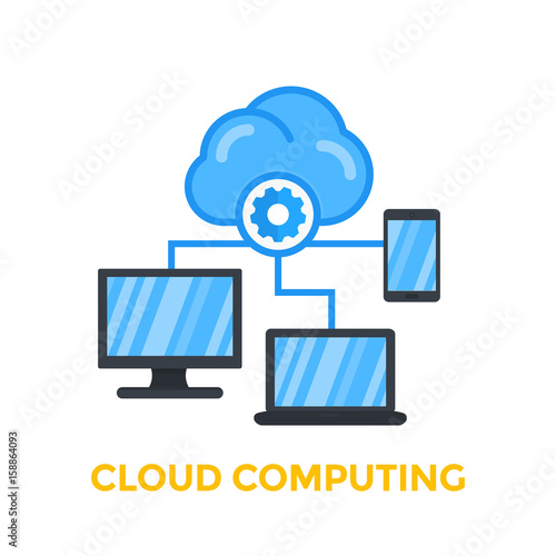 cloud computing vector illustration