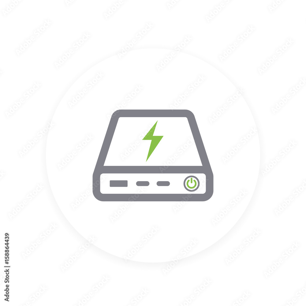 power bank icon, portable charger power bank icon, portable charger