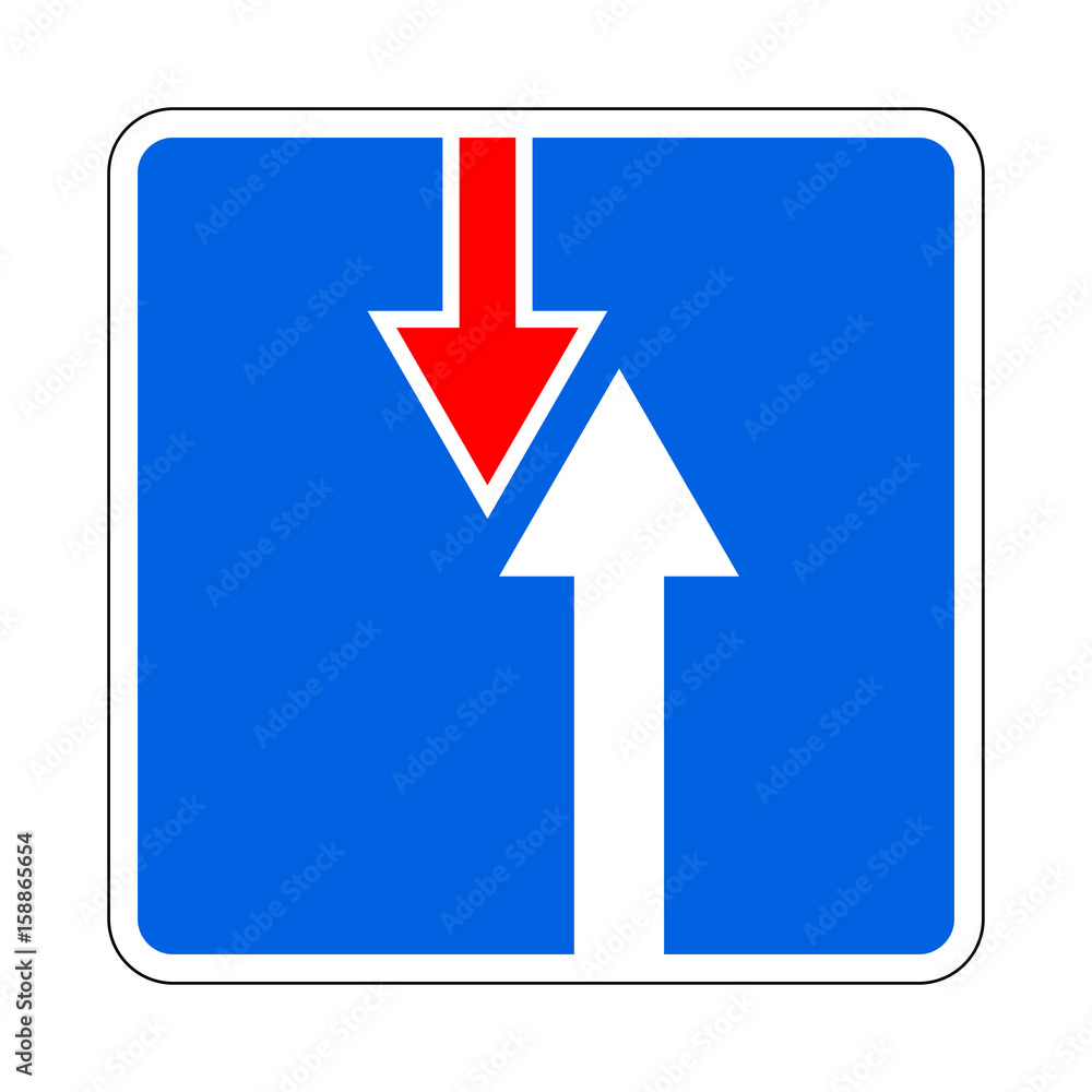 Traffic-road sign