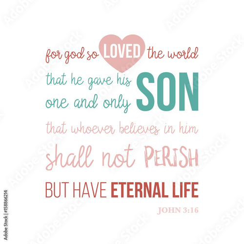 bible quote typographic for printing t-shirt or using in poster