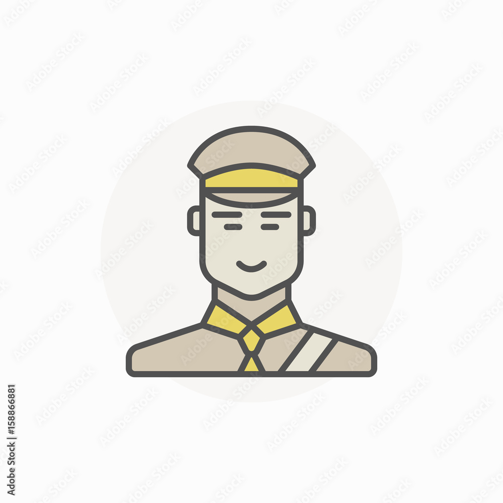 Customs inspector or officer icon Customs inspector or officer icon