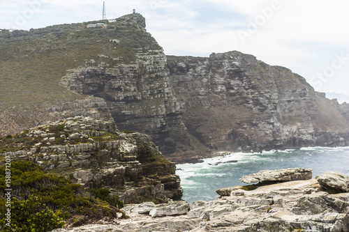 View on the coast from the cape of good hope, South Africa