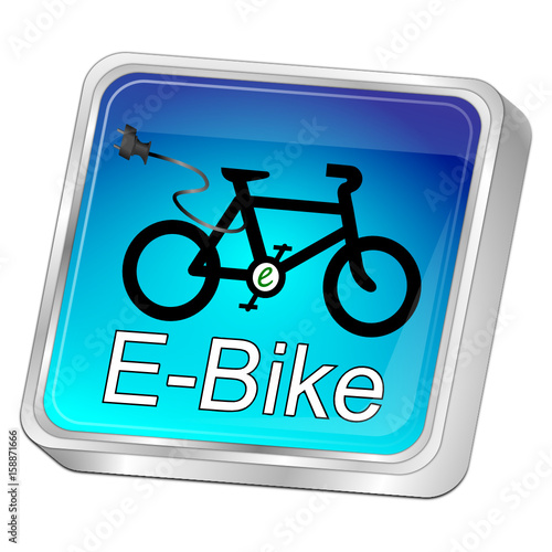 E-Bike Button - 3D illustration