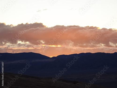Atardecer en las montañas - Desierto de Atacama