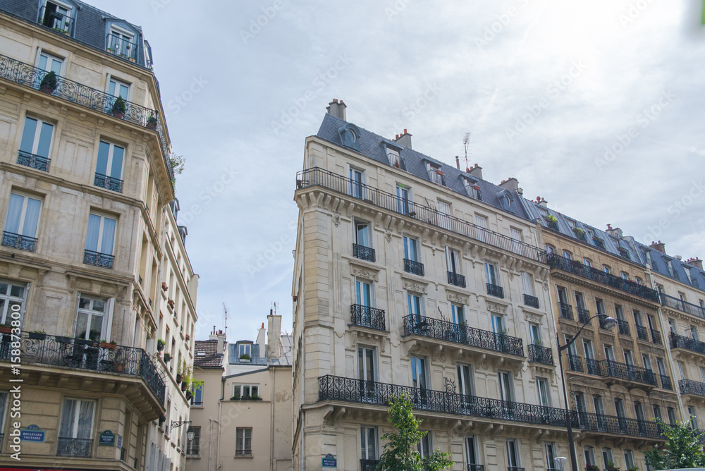 Paris, typical facade, building
