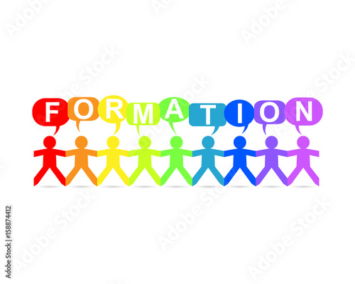 Formation Paper People Speech Rainbow