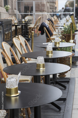 Cafe Table and Chairs, Stockholm