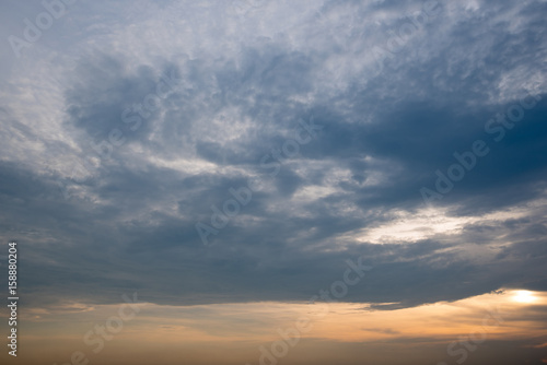 twilight sunset sky for background