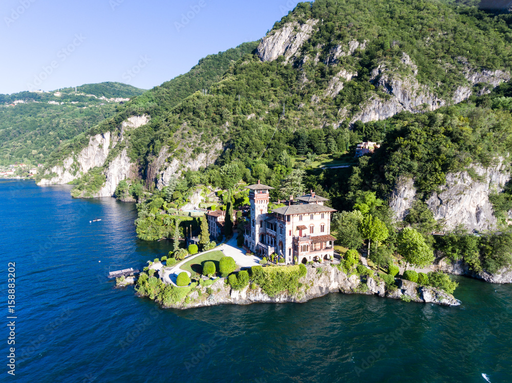 Residence Gaeta - San Siro near Menaggio - Como lake Stock Photo | Adobe  Stock