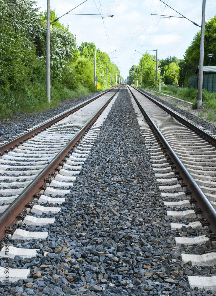 Fototapeta premium Bahngleise, Schienen