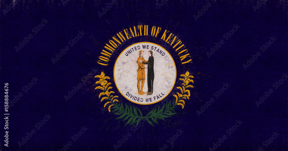 Fototapeta premium Flag of Kentucky with a grunge look