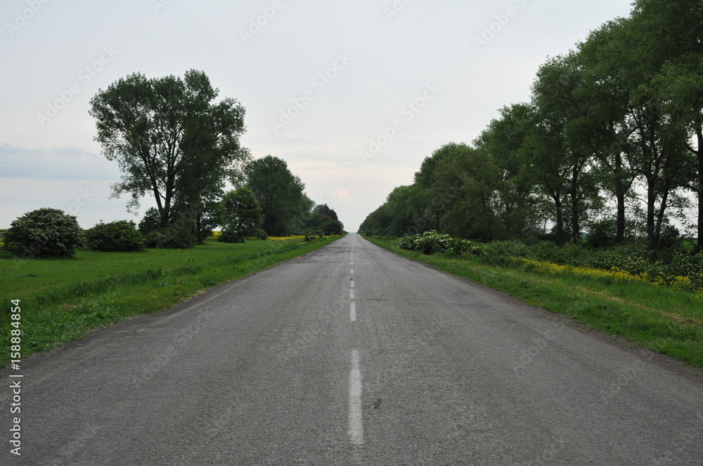 Fototapeta premium Clean asphalt road