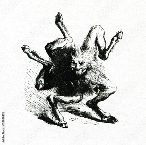 Demon Buer (Illustration by Louis Breton from Dictionnaire Infernal, 1863)
 photo