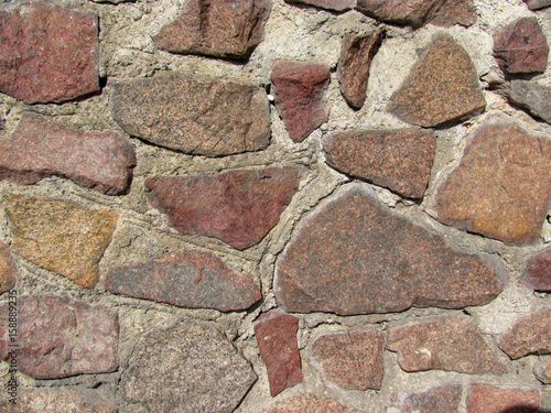 Wall of natural stone, texture, background