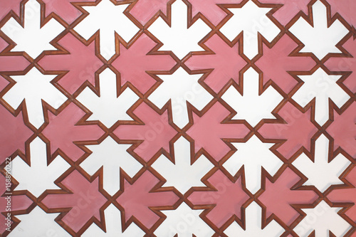 Obraz na płótnie Tiled Panel Wood Mosaic w salonie